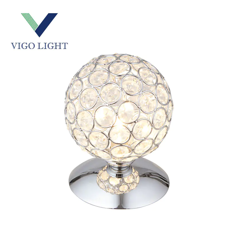 Dia 13cm net crystal ball table lamp