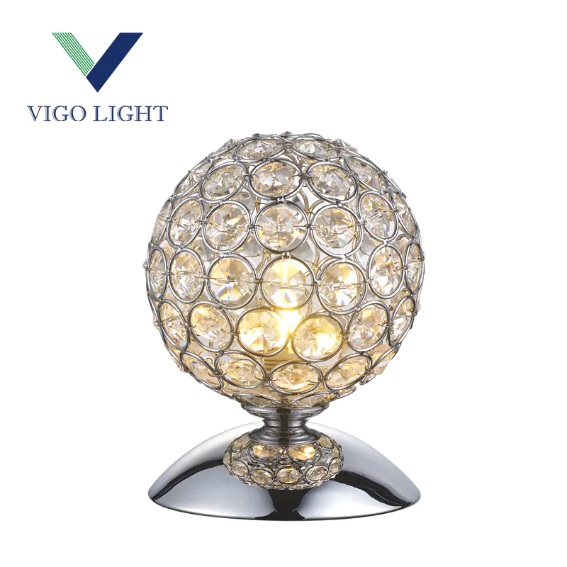 Dia 13cm net crystal ball table lamp