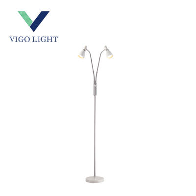 Double heads floor lamp dimmable Gu10 1.5M height
