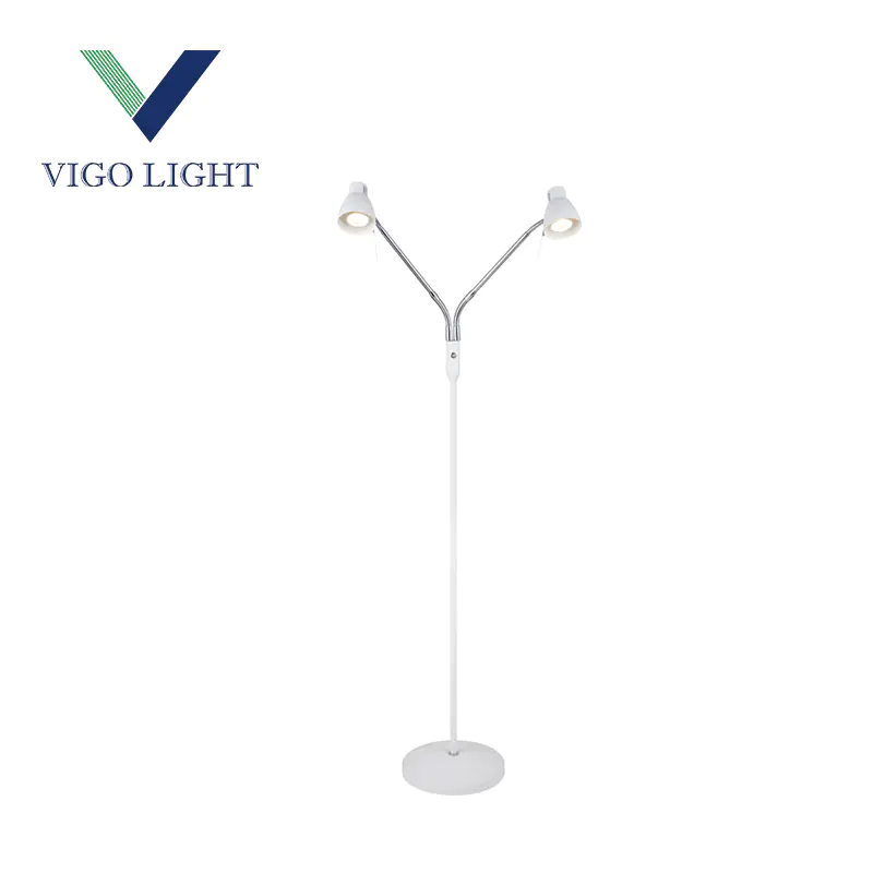 Double heads floor lamp dimmable GU10 1.5M Height