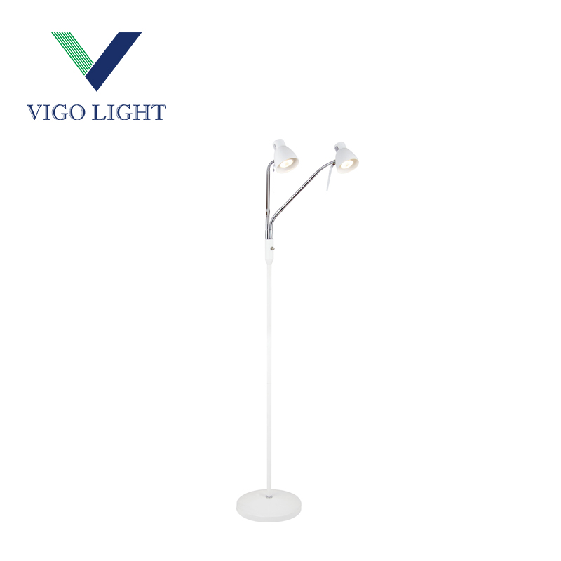 Double heads floor lamp dimmable GU10 1.5M Height