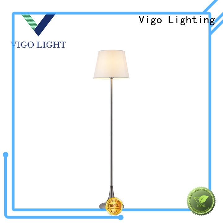 satin decorative floor lamps from China for villa