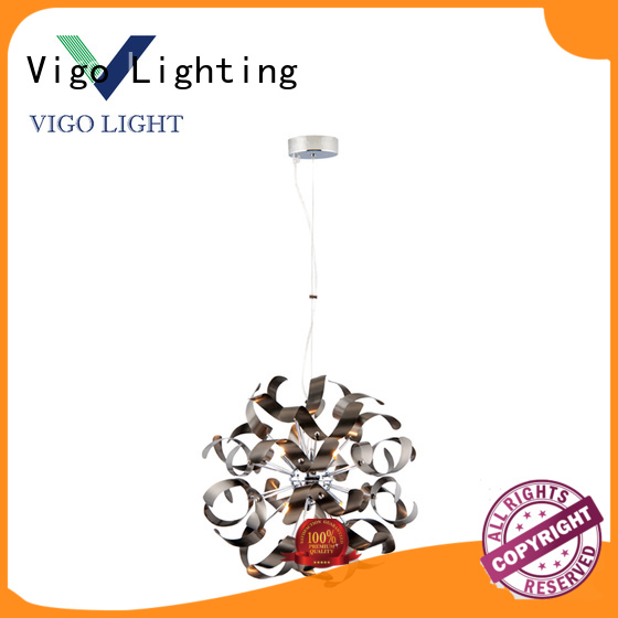 Vigo Lighting stainless steel white pendant light fixture with good price for household