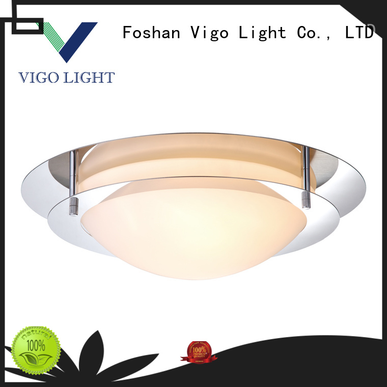 Bathroom ceiling lamp double decoration rings IP44 stainless steel