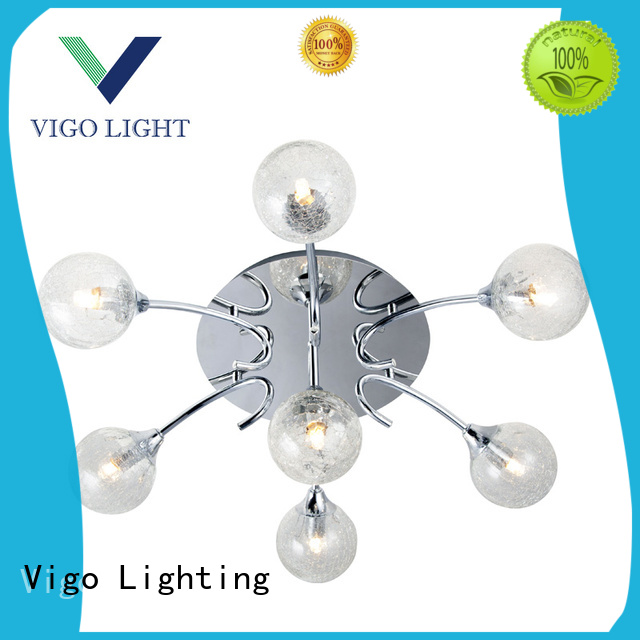 7 ball heads ceiling lamp clear crade glass