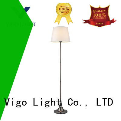 Custom black satin floor lamps online Vigo Lighting chrome