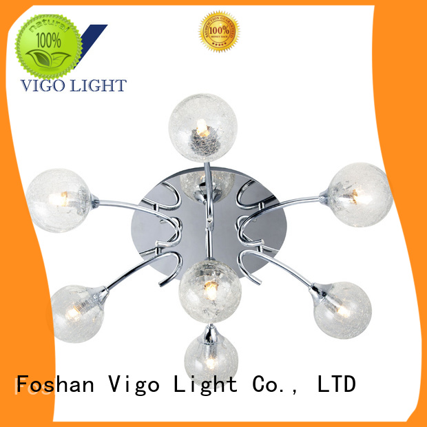 7 ball heads ceiling lamp clear crade glass