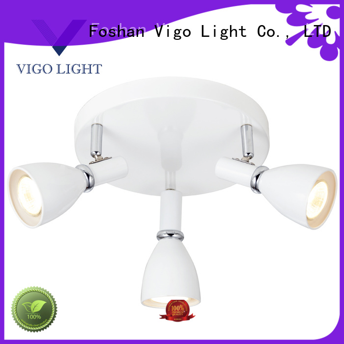 3 spot heads round ceiling lamp GU10