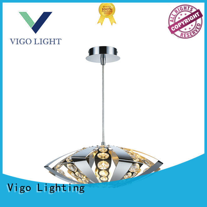 Crystal stainless steel pendant lamp E27