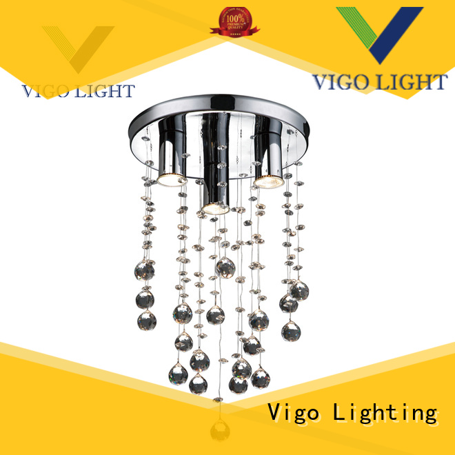 Clear crystal spot ceiling lamp GU10 3heads