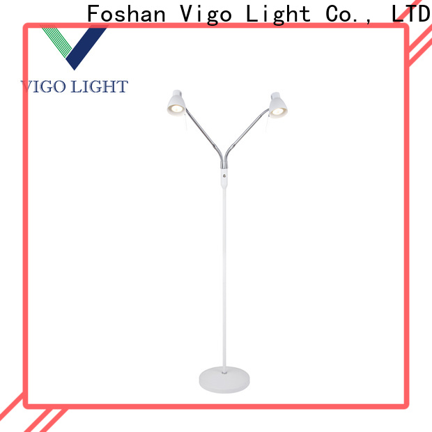 white 2 light floor lamp from China for apartment